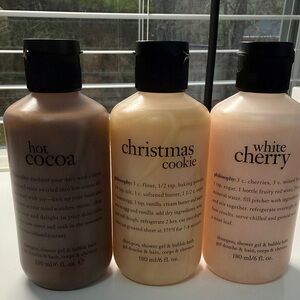 Three piece Philosophy Festive body wash/shampoo NEVER OPENED!!